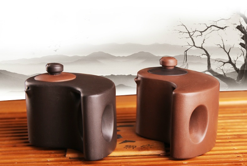 太極陰陽紫砂壺，創(chuàng)意格紫砂壺