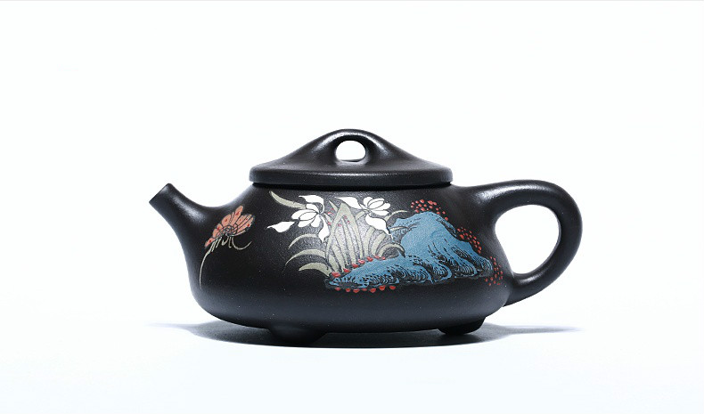 石瓢手工紫砂壺，精致典雅紫砂壺
